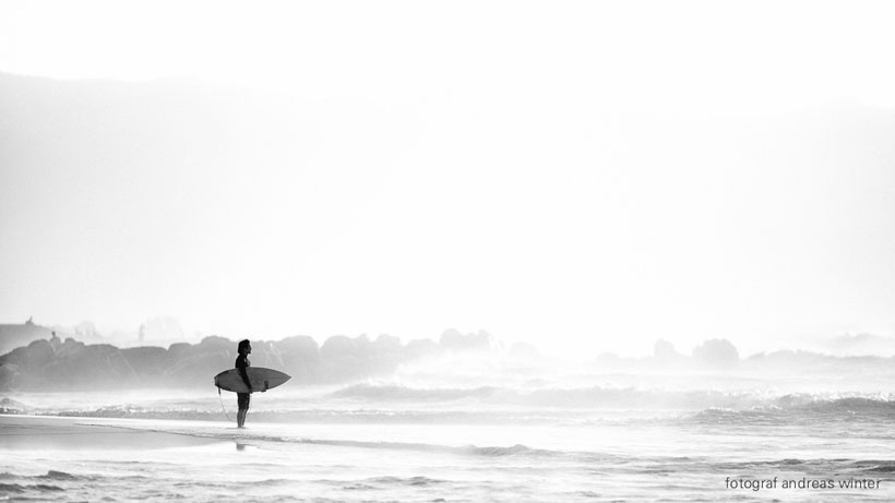 The Surfer and The Sea by Andreas Winter