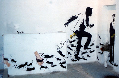 Invasion of Rats by Blek Le Rat, 1985