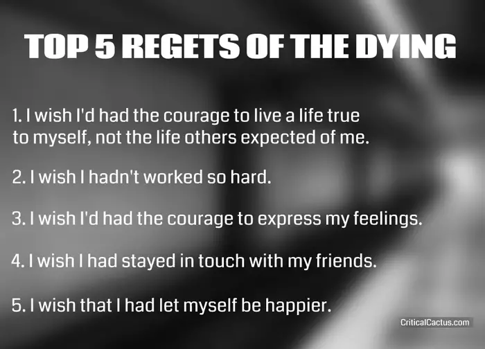 top 5 regrets of the dying 