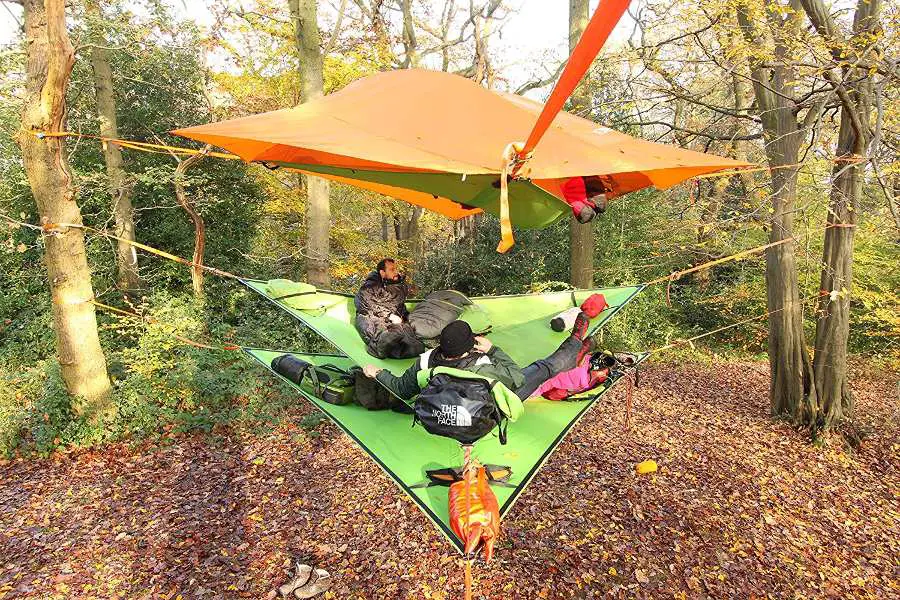 multi layered multi person hammock